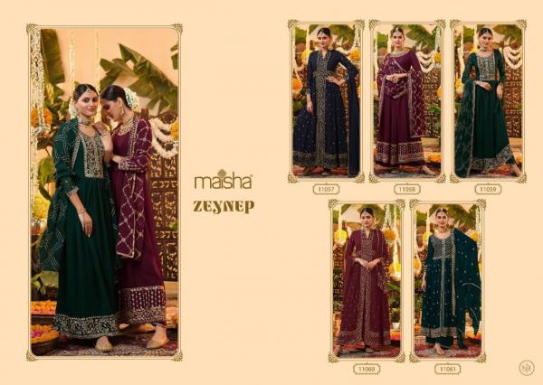 Maisha Zeynep Heavy Georgette Designer Embroidery Suit Collection